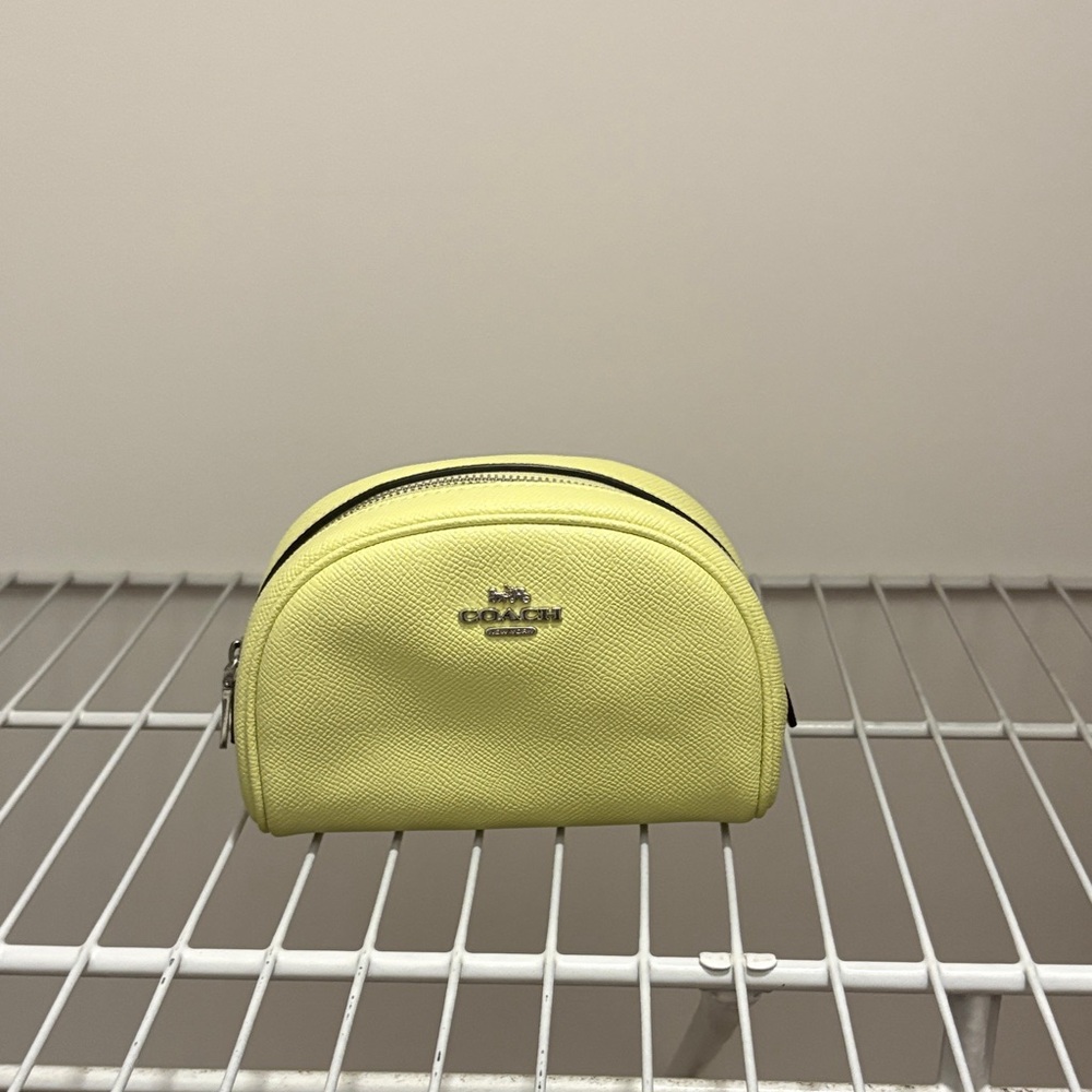 Coach Lemon Leather Pouch